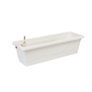 Selbstbewässernder Blumentopf Extra Line SMART, Länge 53 cm Weiß