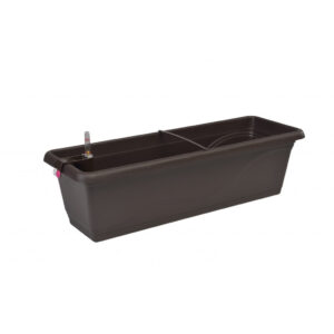 Selbstbewässernder Blumentopf Extra Line SMART, Länge 53 cm Braun