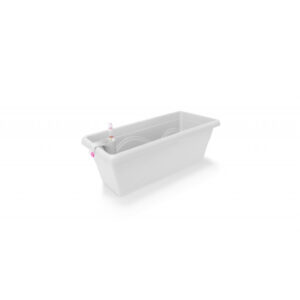 Selbstbewässernder Blumentopf Extra Line SMART, Länge 40 cm Weiß