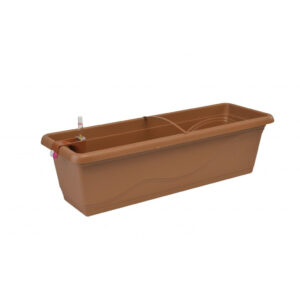 Selbstbewässernder Blumentopf Extra Line SMART, Länge 53 cm Terrakotta