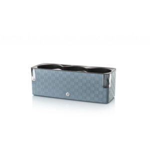 Plastkon Cobble Trio Smart Pflanzgefäß Stahlblau, 39,7x14x14 cm