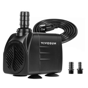 VIVOSUN Ultraleise Tauchpumpe 660 GPH 2500 l/h, 35 W
